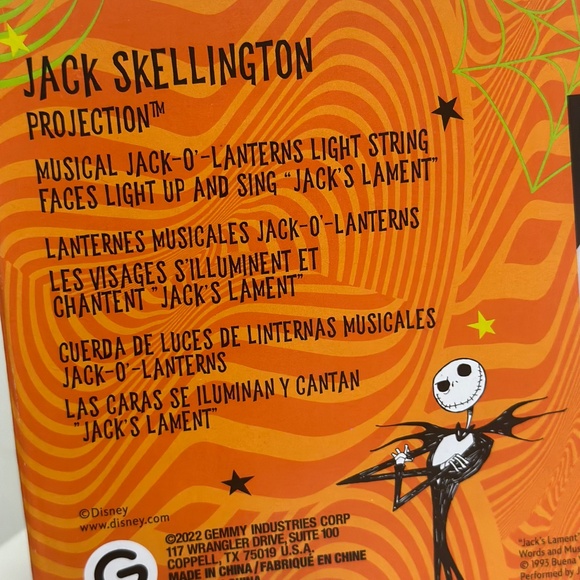 Jack Skellington String lights NIB - Picture 5 of 8
